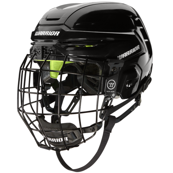 Warrior Alpha One Helm-Combo Youth BLACK OSZ