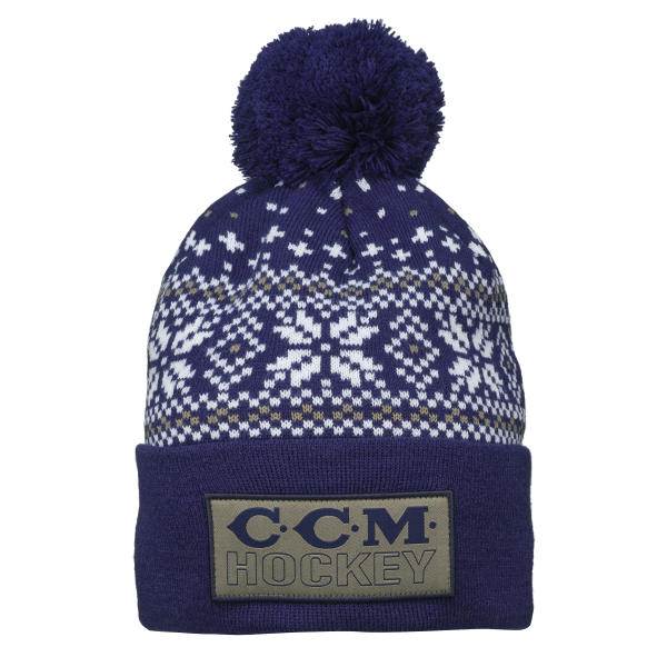 CCM HOLIDAY POM KNIT C AD NAVY