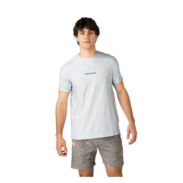BAUER Premium SS Tech Tee - Sr. Sky